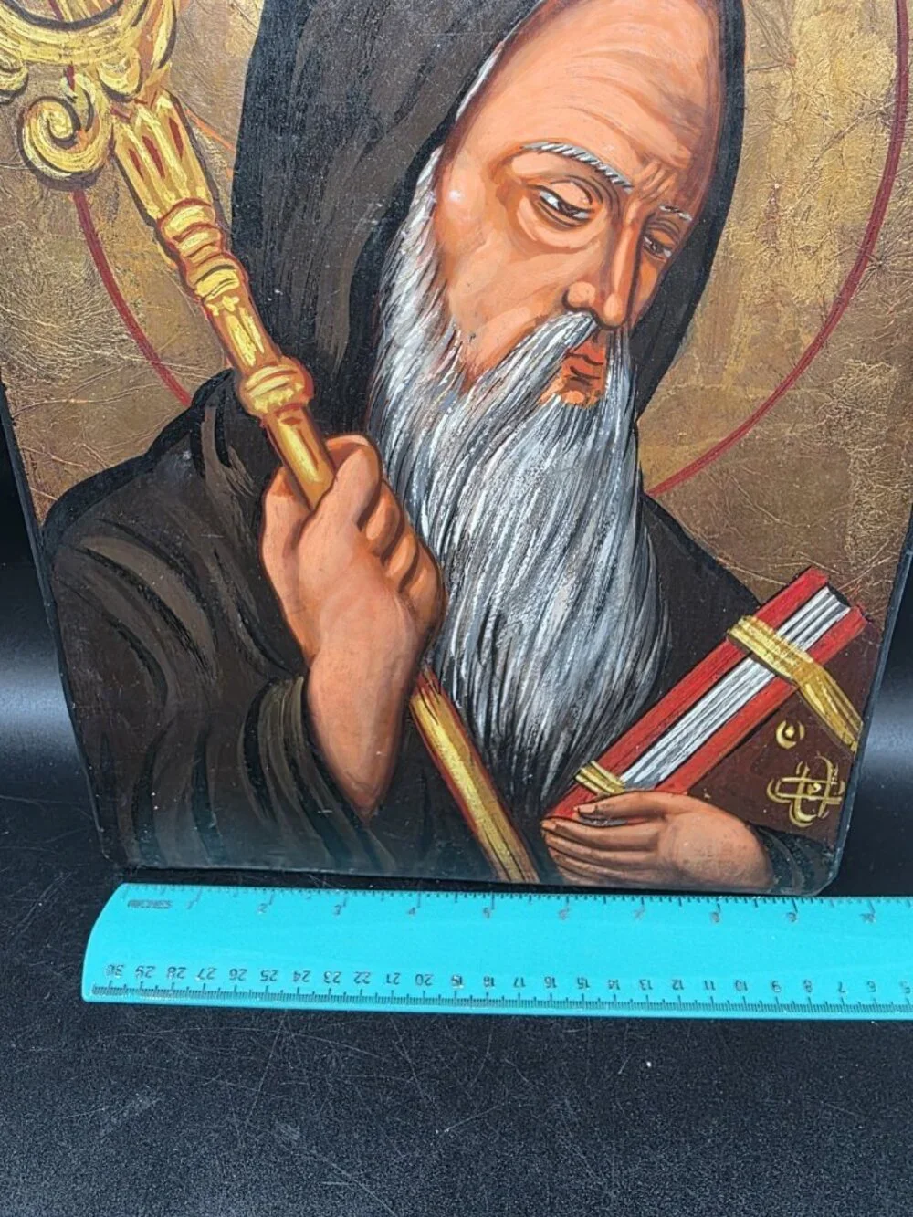 St Benedict Wooden 14 X 9